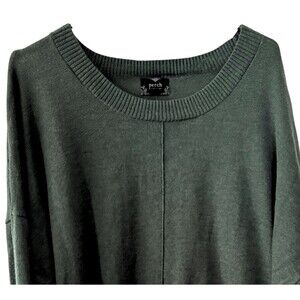 Cozy Plus Size Boyfriend Sweater, Relaxed Oversized Cozy Knit Mosscore Forest